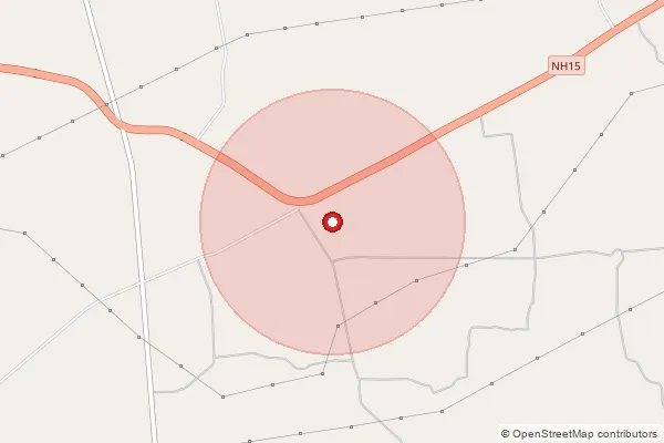 Map showing approximate area covered by Pincode 784172 — Bakori Doloni B.O, Biswanath