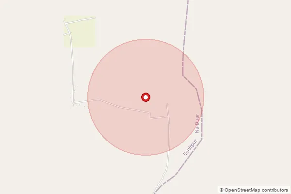 Map showing approximate area covered by Pincode 784182 — Bakola B.O, Sonitpur