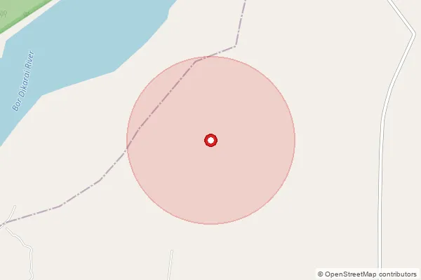 Map showing approximate area covered by Pincode 784504 — Borjuli S.O, Sonitpur