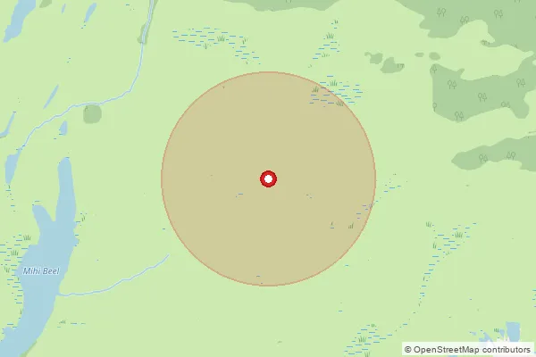 Map showing approximate area covered by Pincode 785004 — Chalihagaon B.O, Jorhat