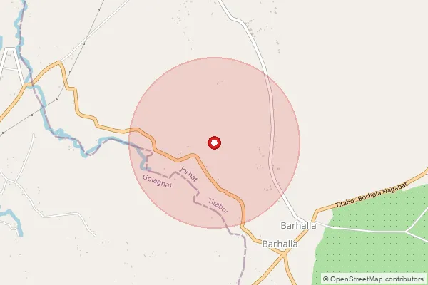 Map showing approximate area covered by Pincode 785015 — Desoinagar B.O, Jorhat