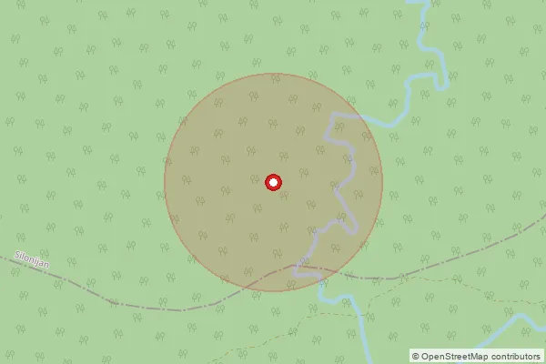 Map showing approximate area covered by Pincode 785611 — Nakkati B.O, Golaghat