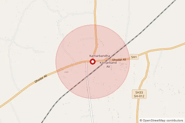 Map showing approximate area covered by Pincode 785625 — Salikihaat B.O, Golaghat