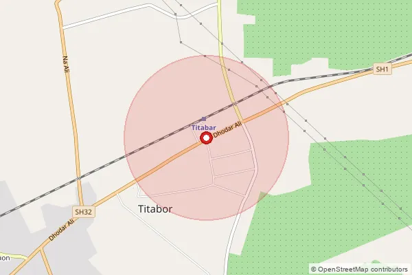 Map showing approximate area covered by Pincode 785630 — Baruajan B.O, Jorhat