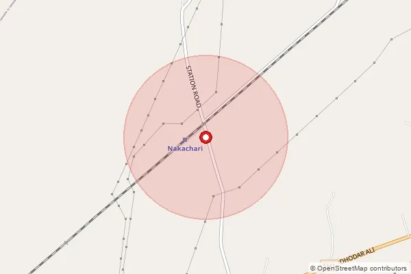 Map showing approximate area covered by Pincode 785635 — Nakachari S.O, Jorhat
