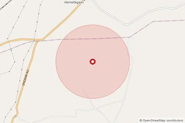Map showing approximate area covered by Pincode 785636 — Gabharu Konwargaon B.O, Jorhat