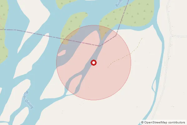 Map showing approximate area covered by Pincode 785672 — Charagua B.O, Sivasagar