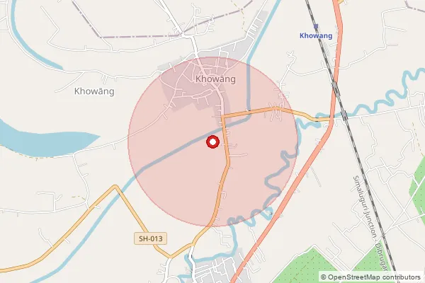 Map showing approximate area covered by Pincode 785676 — Erameshlow Gaon B.O, Dibrugarh