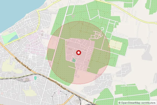 Map showing approximate area covered by Pincode 786002 — Assam Medical College S.O, Dibrugarh