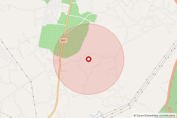 Map showing approximate area covered by Pincode 786125 — Tinsukia H.O, Tinsukia