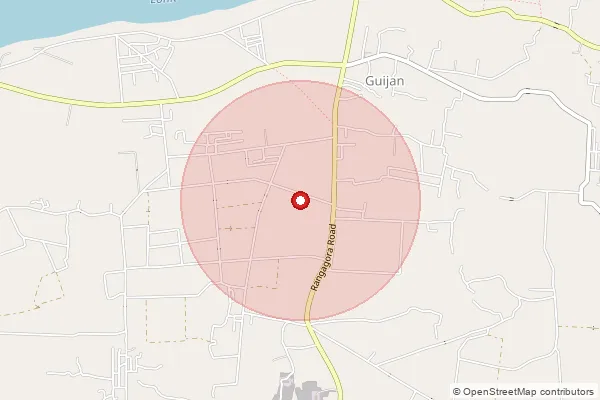 Map showing approximate area covered by Pincode 786147 — Limbuguri B.O, Tinsukia