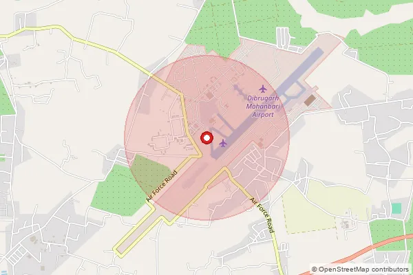 Map showing approximate area covered by Pincode 787033 — Deotala B.O, Lakhimpur