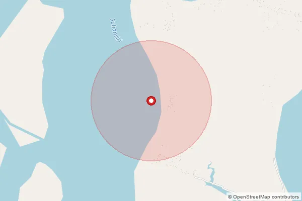 Map showing approximate area covered by Pincode 787035 — Kayam Borpathar B.O, Dhemaji
