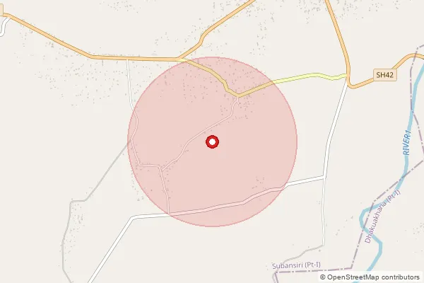 Map showing approximate area covered by Pincode 787053 — Deuliagaon B.O, Lakhimpur