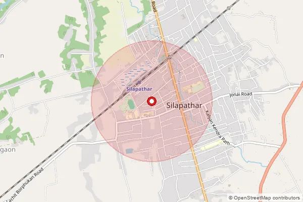 Map showing approximate area covered by Pincode 787059 — Betanipam B.O, Dhemaji