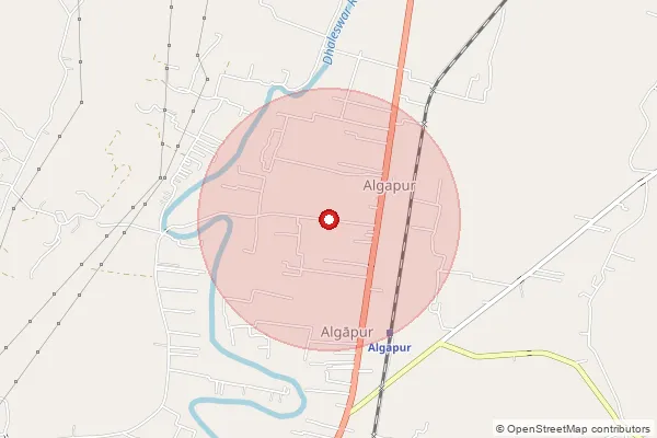 Map showing approximate area covered by Pincode 788150 — Chandipur B.O, Hailakandi