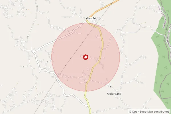 Map showing approximate area covered by Pincode 788156 — Muktaranpur B.O, Karimganj