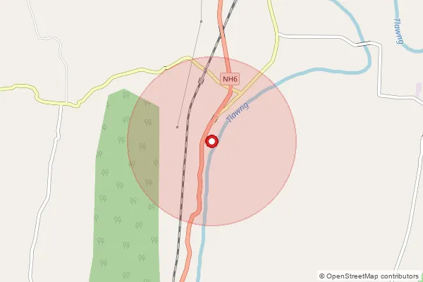 Map showing approximate area covered by Pincode 788161 — Appin B.O, Hailakandi