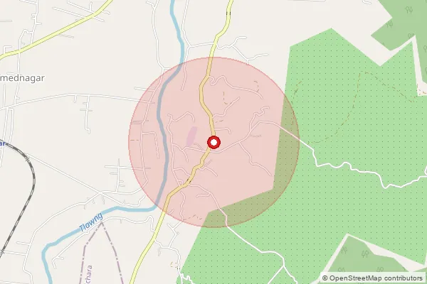 Map showing approximate area covered by Pincode 788163 — Rongpur South B.O, Hailakandi