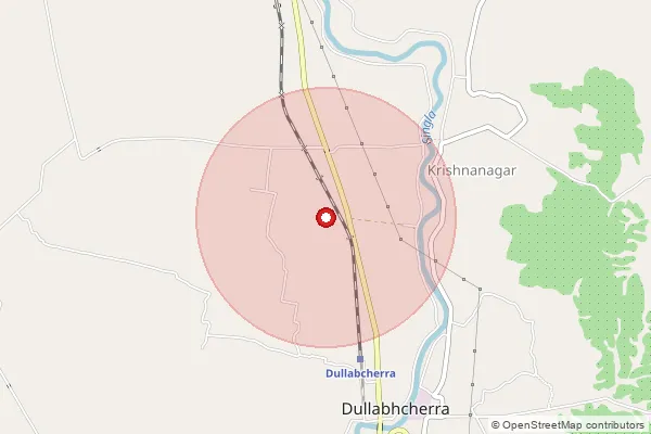 Map showing approximate area covered by Pincode 788736 — Chamtilla B.O, Karimganj