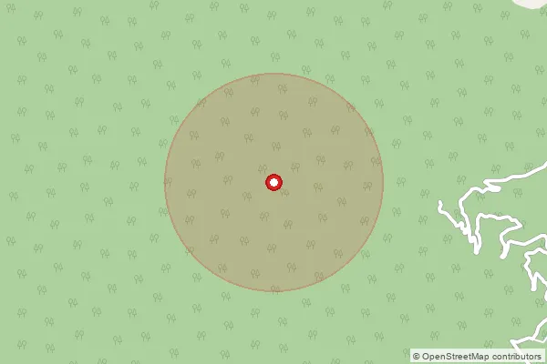 Map showing approximate area covered by Pincode 790003 — Jigaon, West Kameng