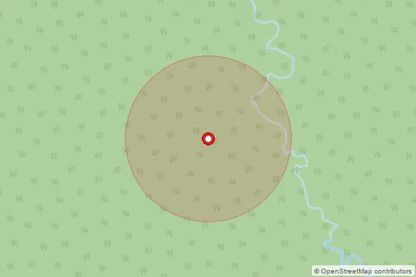 Map showing approximate area covered by Pincode 790103 — Khari, Pakke Kessang