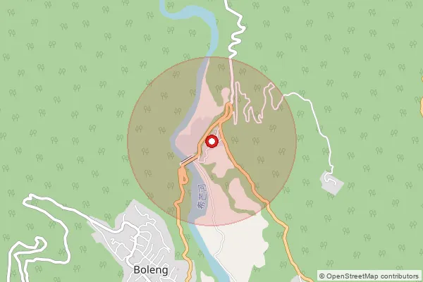 Map showing approximate area covered by Pincode 791004 — Babuk, East Siang
