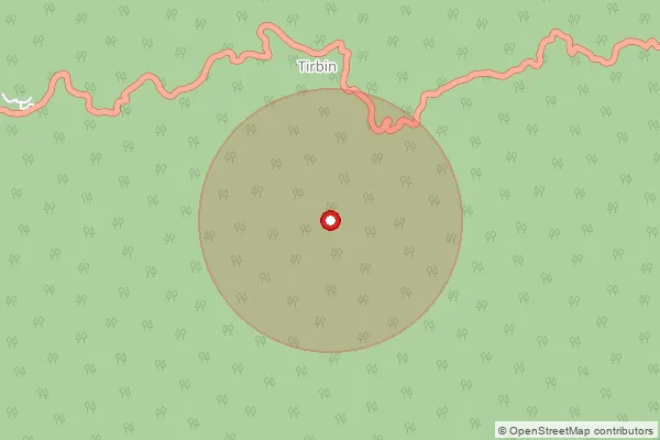 Map showing approximate area covered by Pincode 791101 — Bame B.O, Leparada