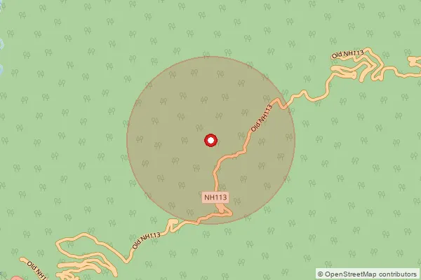 Map showing approximate area covered by Pincode 791121 — Kimin S.O, Papum Pare