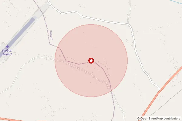 Map showing approximate area covered by Pincode 791123 — Kokila B.O, Papum Pare