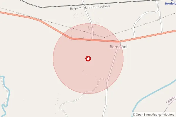 Map showing approximate area covered by Pincode 791125 — Taramori, Lower Siang