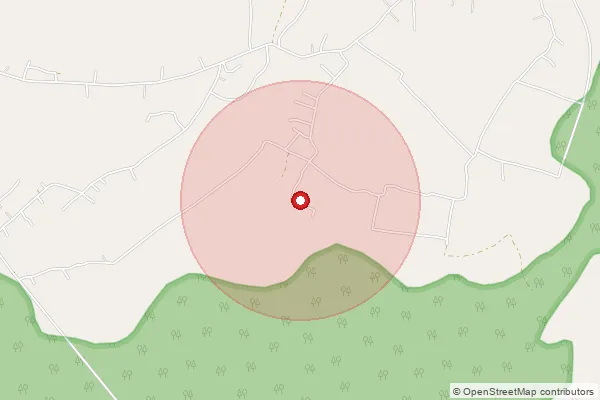 Map showing approximate area covered by Pincode 792103 — Nanam B.O, Namsai