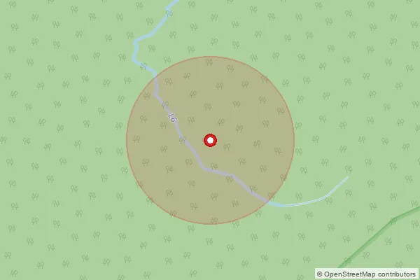 Map showing approximate area covered by Pincode 792111 — Yealing, Lohit