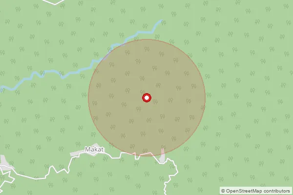 Map showing approximate area covered by Pincode 792120 — Khemiyong B.O, Changlang