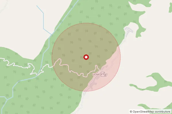 Map showing approximate area covered by Pincode 792130 — Kaimai B.O, Tirap