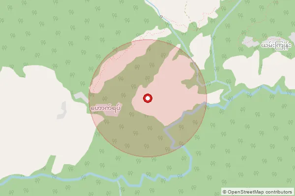 Map showing approximate area covered by Pincode 792131 — Tissa B.O, Longding