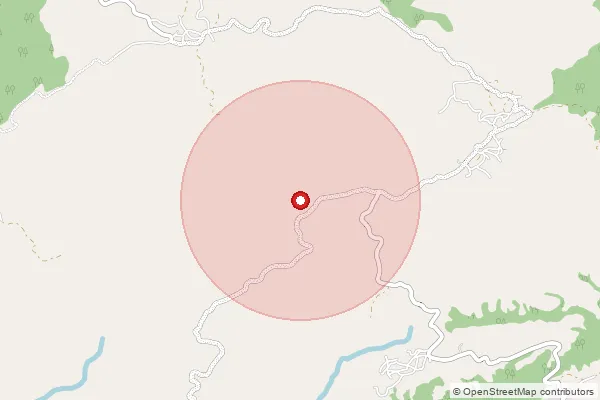 Map showing approximate area covered by Pincode 793015 — Umsawwar, East Khasi Hills