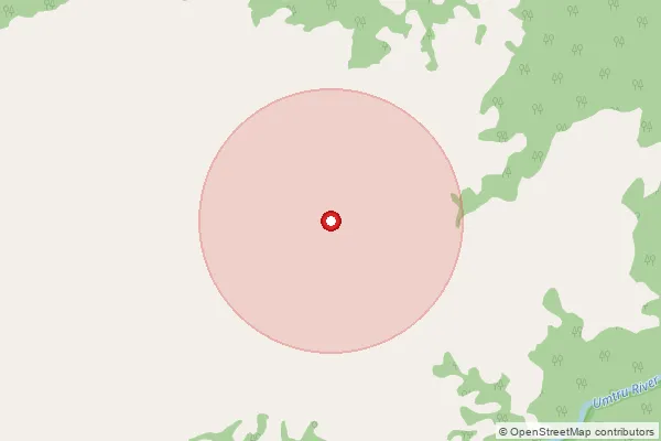 Map showing approximate area covered by Pincode 793101 — Nongrim Hills, Ri Bhoi