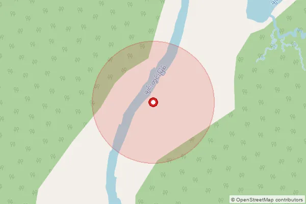 Map showing approximate area covered by Pincode 793103 — Umiam S.O, Ri Bhoi