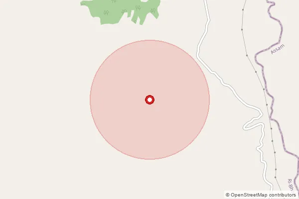 Map showing approximate area covered by Pincode 793116 — Sohliya Iapngar, Ri Bhoi