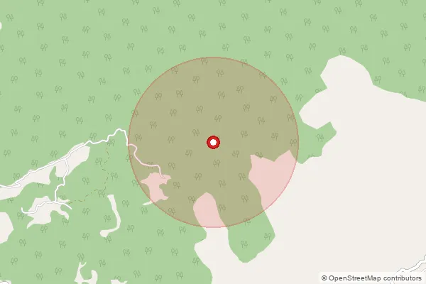 Map showing approximate area covered by Pincode 793120 — Mawpat, East Khasi Hills