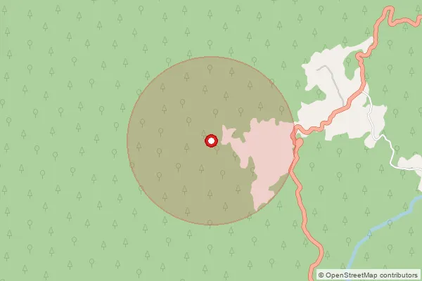 Map showing approximate area covered by Pincode 793126 — Nongma, West Khasi Hills
