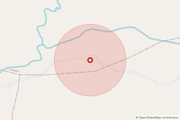 Map showing approximate area covered by Pincode 793150 — Iong-U-Lang, West Jaintia Hills