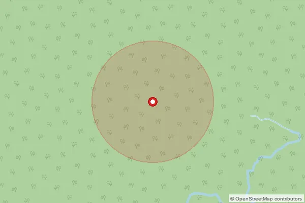 Map showing approximate area covered by Pincode 794005 — Jebalgiri, West Garo Hills