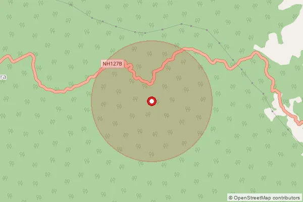 Map showing approximate area covered by Pincode 794103 — Mangkeng Nokat, West Garo Hills