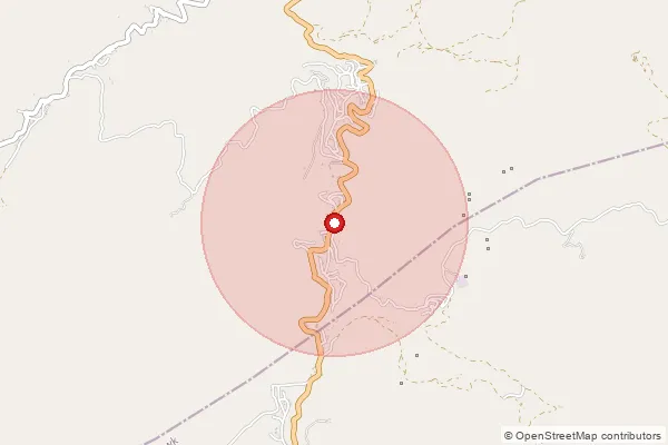 Map showing approximate area covered by Pincode 796005 — Thingdawlmelriat B.O, Aizawl