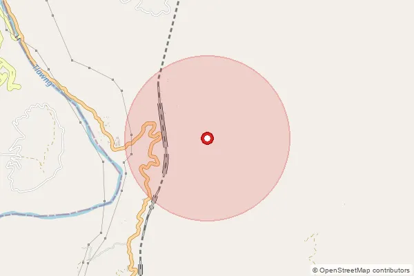 Map showing approximate area covered by Pincode 796015 — Muthi B.O, Aizawl
