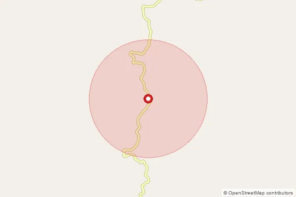 Map showing approximate area covered by Pincode 796070 — Mualvum B.O, Kolasib