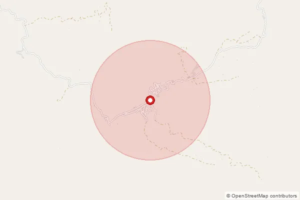 Map showing approximate area covered by Pincode 796190 — Maubuang B.O, Aizawl