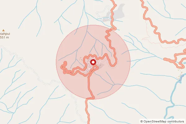 Map showing approximate area covered by Pincode 796290 — Ne Khawdungsei B.O, Saitual